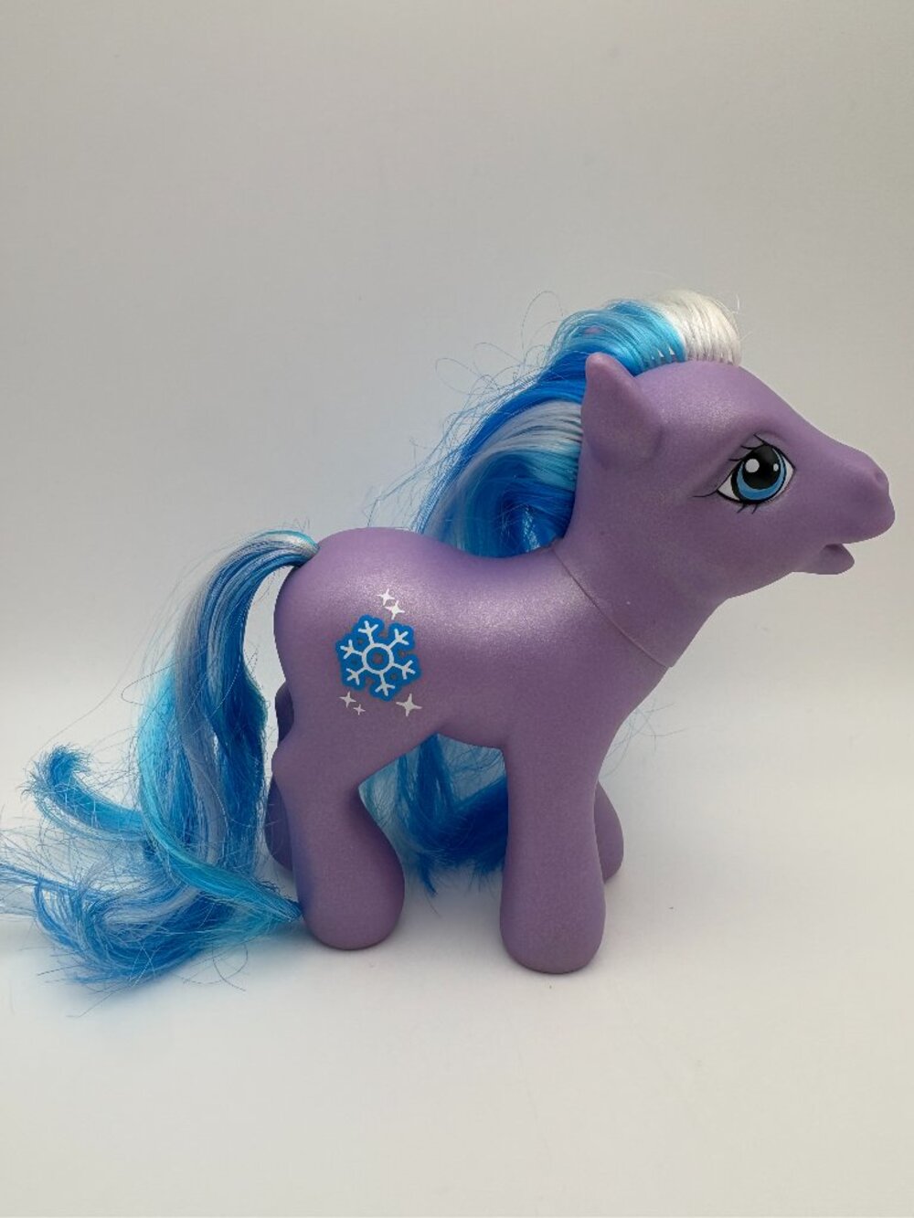 My Little Pony (MLP) Toboggan G3 2002 Snowflake Purple Blue White (MLP: LOT1-47)
